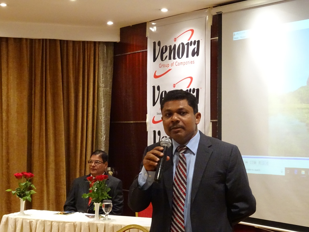 Ambassador addressign the gatehring