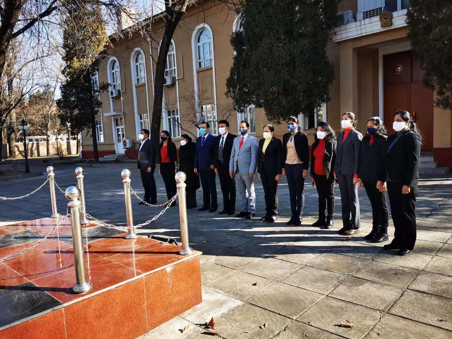 Singing National Anthem