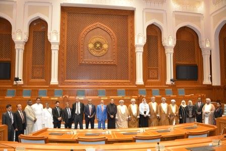The delegation at the State Council of Oman