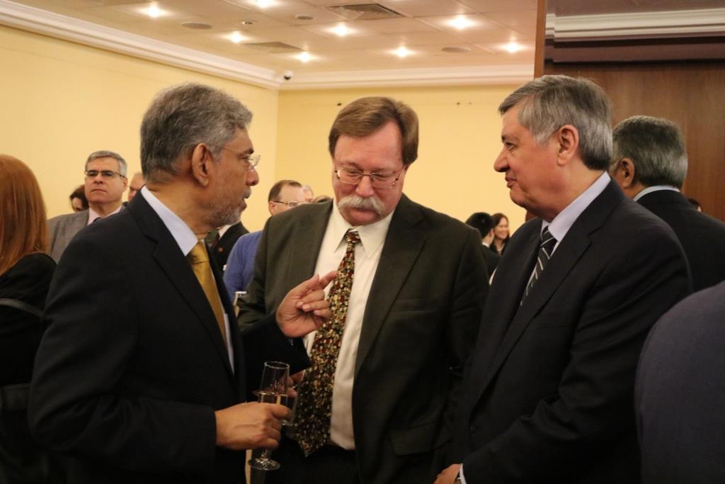 2 - HE the Ambassador with HE Zamir Kabulov, Chief Guest, and Mr. Ilya Rogachev