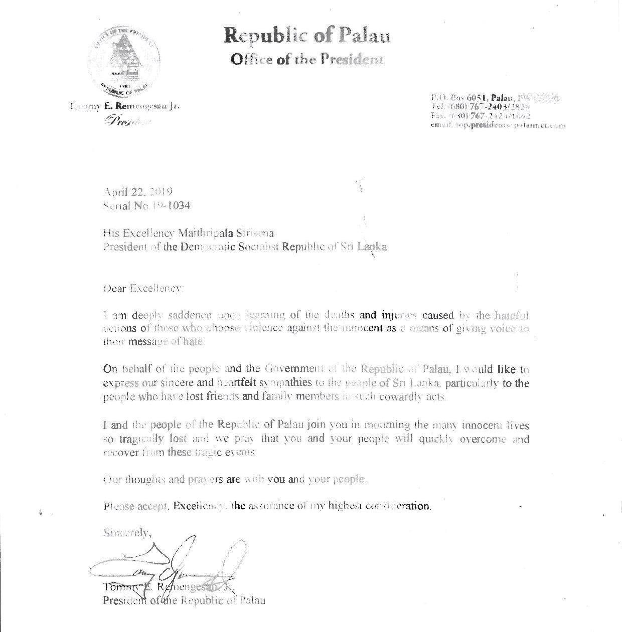 Republic of Palau - President-page-001