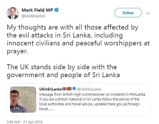 UK - Rt Hon Mark Field MP