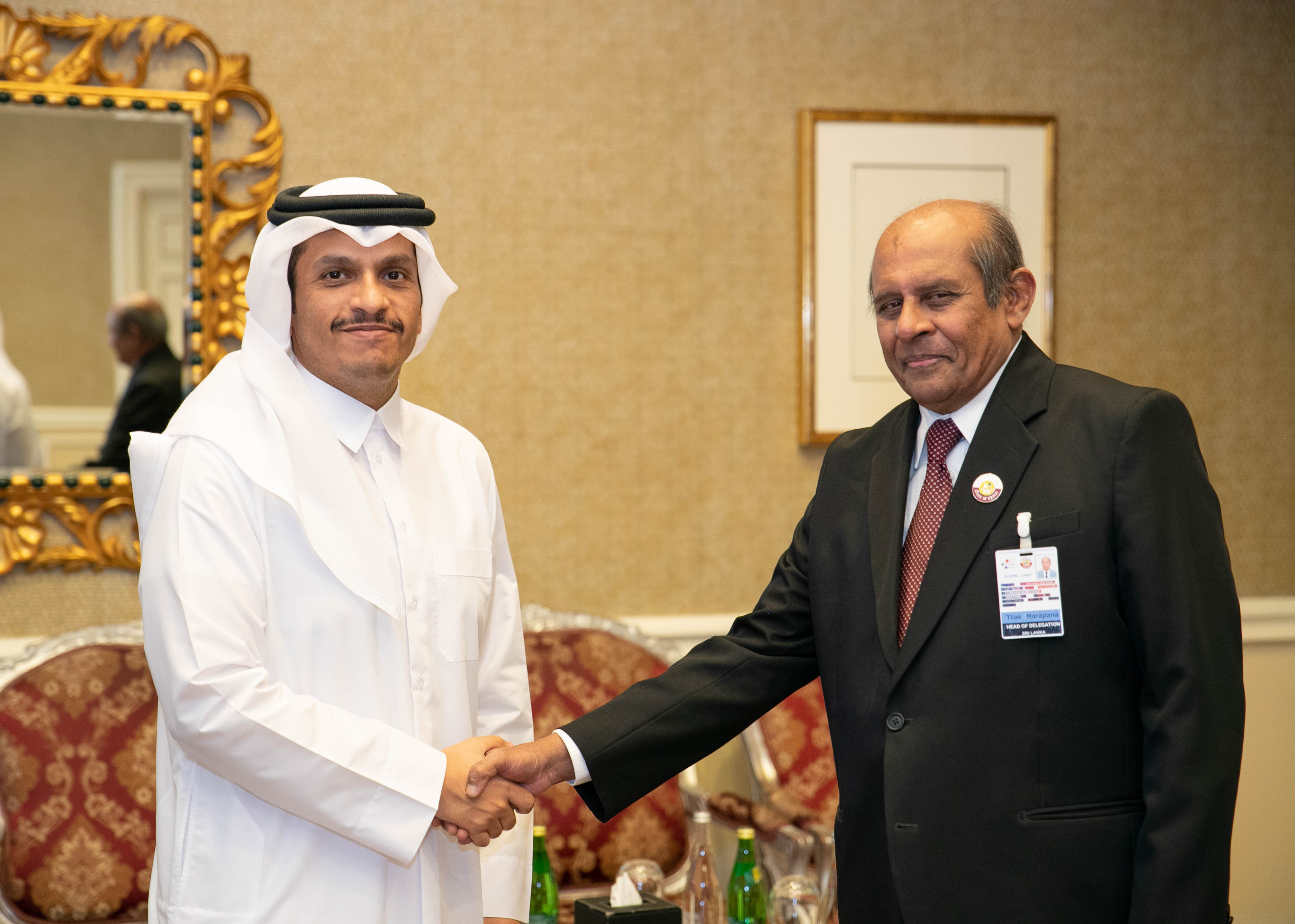 1. Bilateral Meeting with H.E. Sheikh Mohammed bin Abdulrahman bin Jassim Al Thani the Deputy Prime Minister and Minister of Foreign Affairs