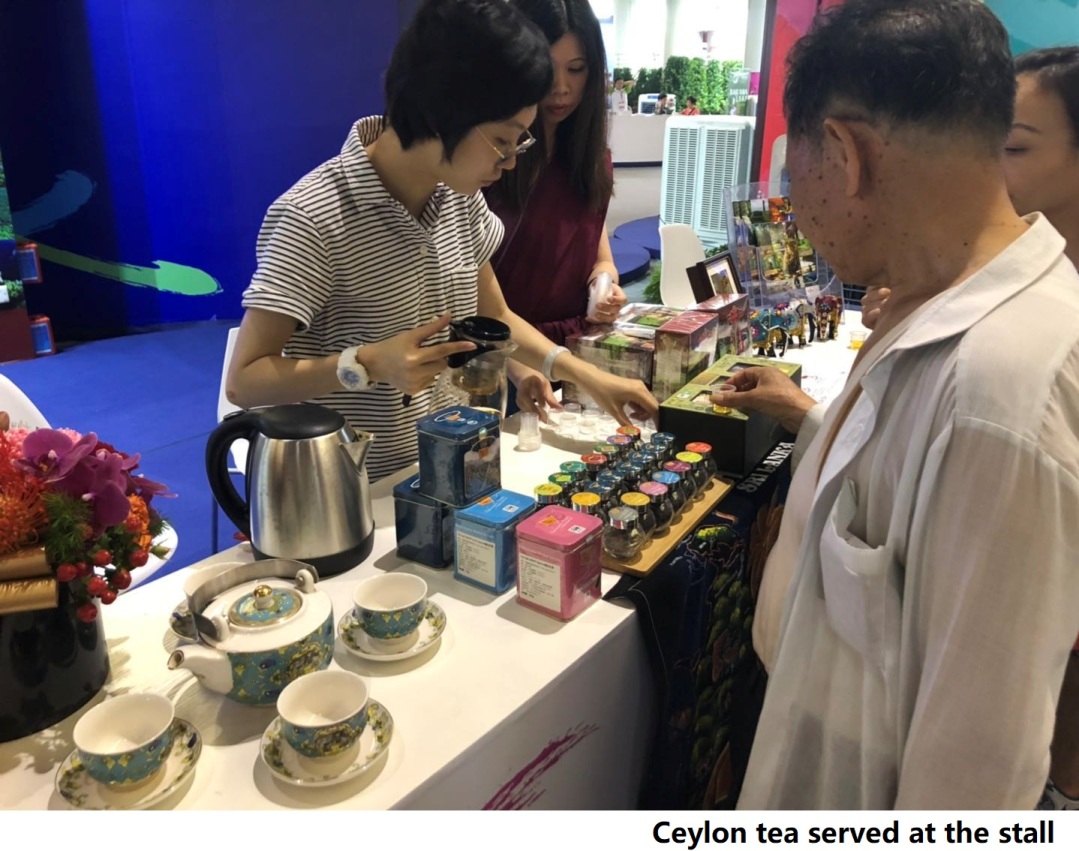 Ceylon tea served at the stall