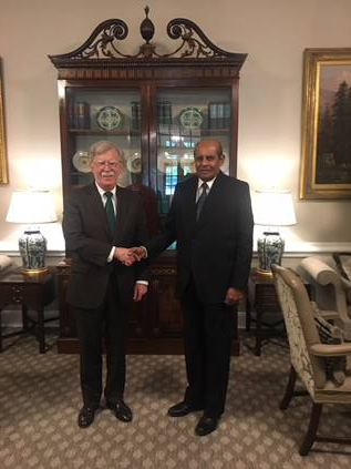 Hon. MFA with U.S. National Security Advisor John Bolton