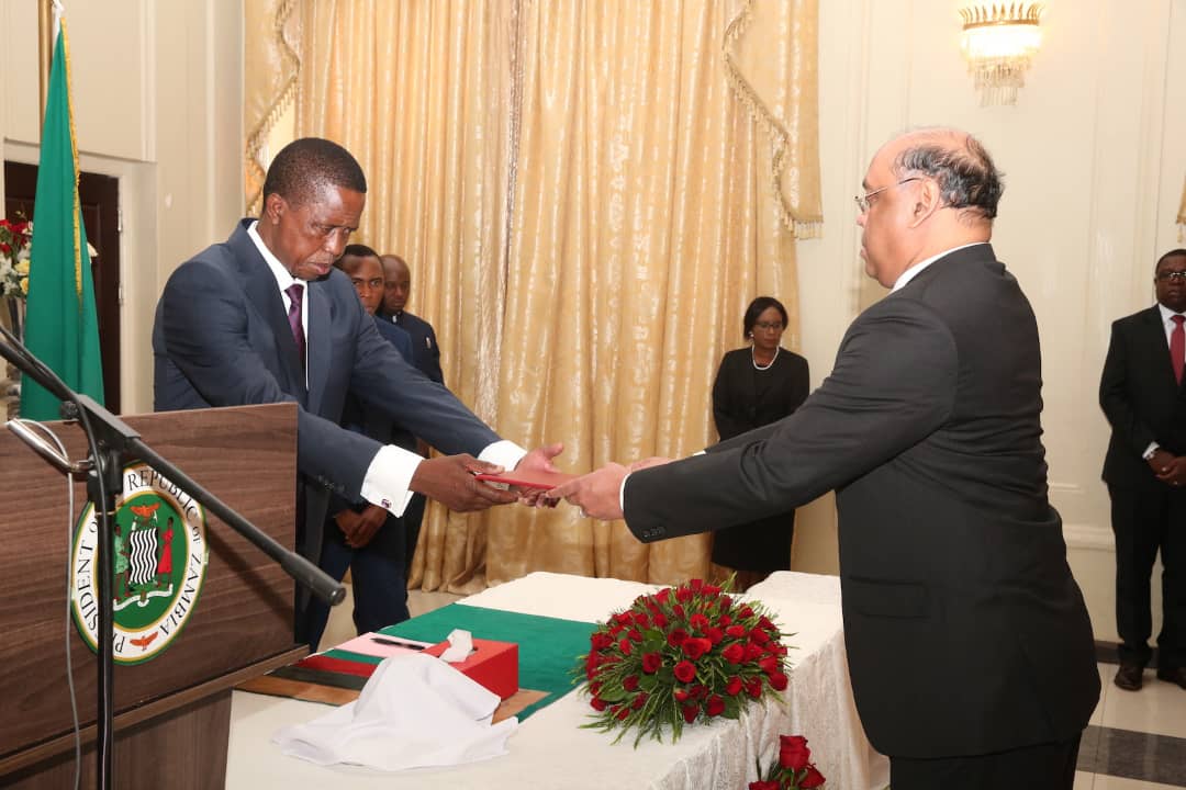 Msg. No. 149 Presenting Letters of Credence to H.E. the President of Zambia