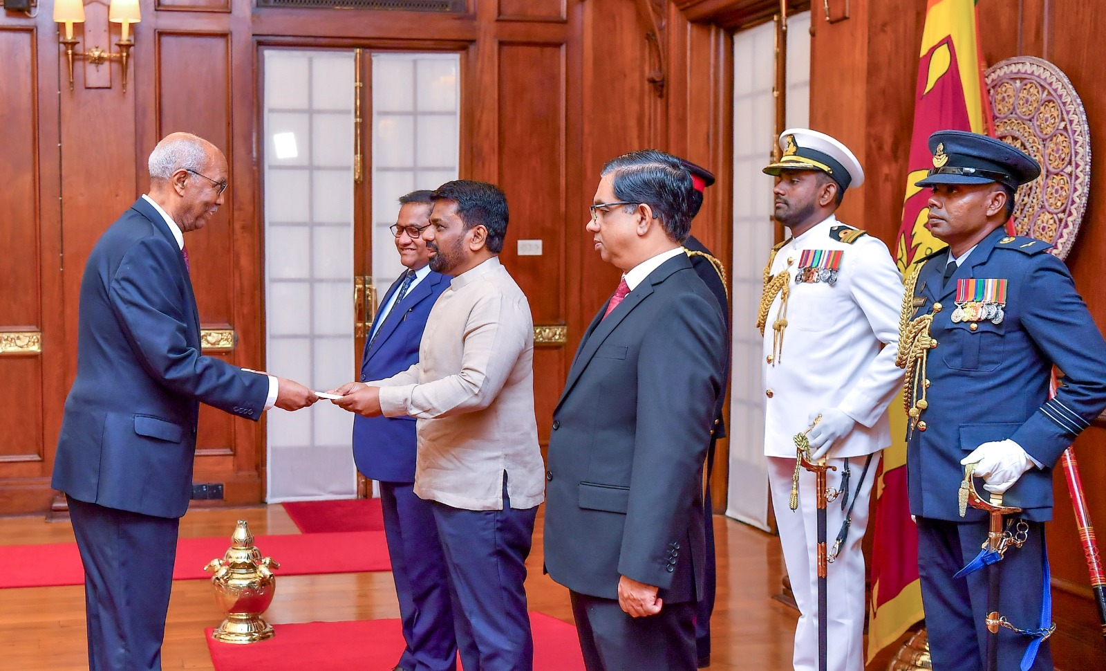 The Ambassador of the State of Eritrea presents Credentials to Sri Lanka